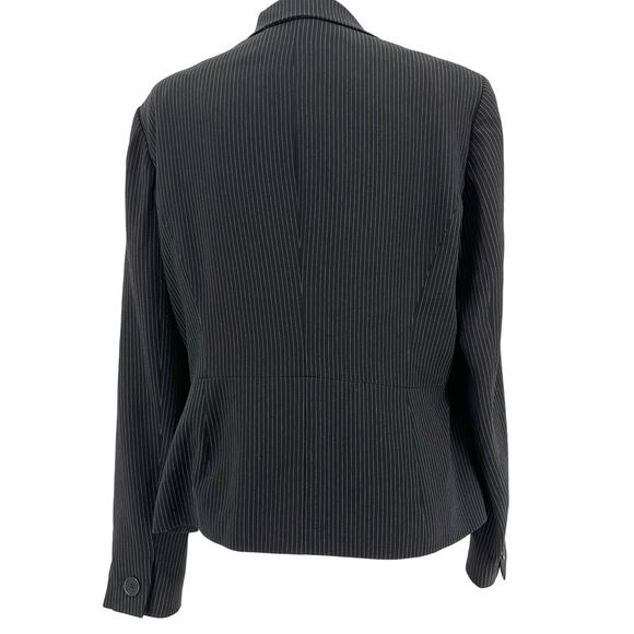 Anne Klein Black Pinstripe Button Jacket (16) - Picture 4 of 10